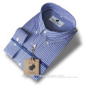 button down collar long sleeve gingham causal men shirt 100% cotton boys shirt